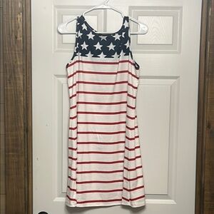 SHEIN Blue and White Sleeveless Halter Sundress 💥